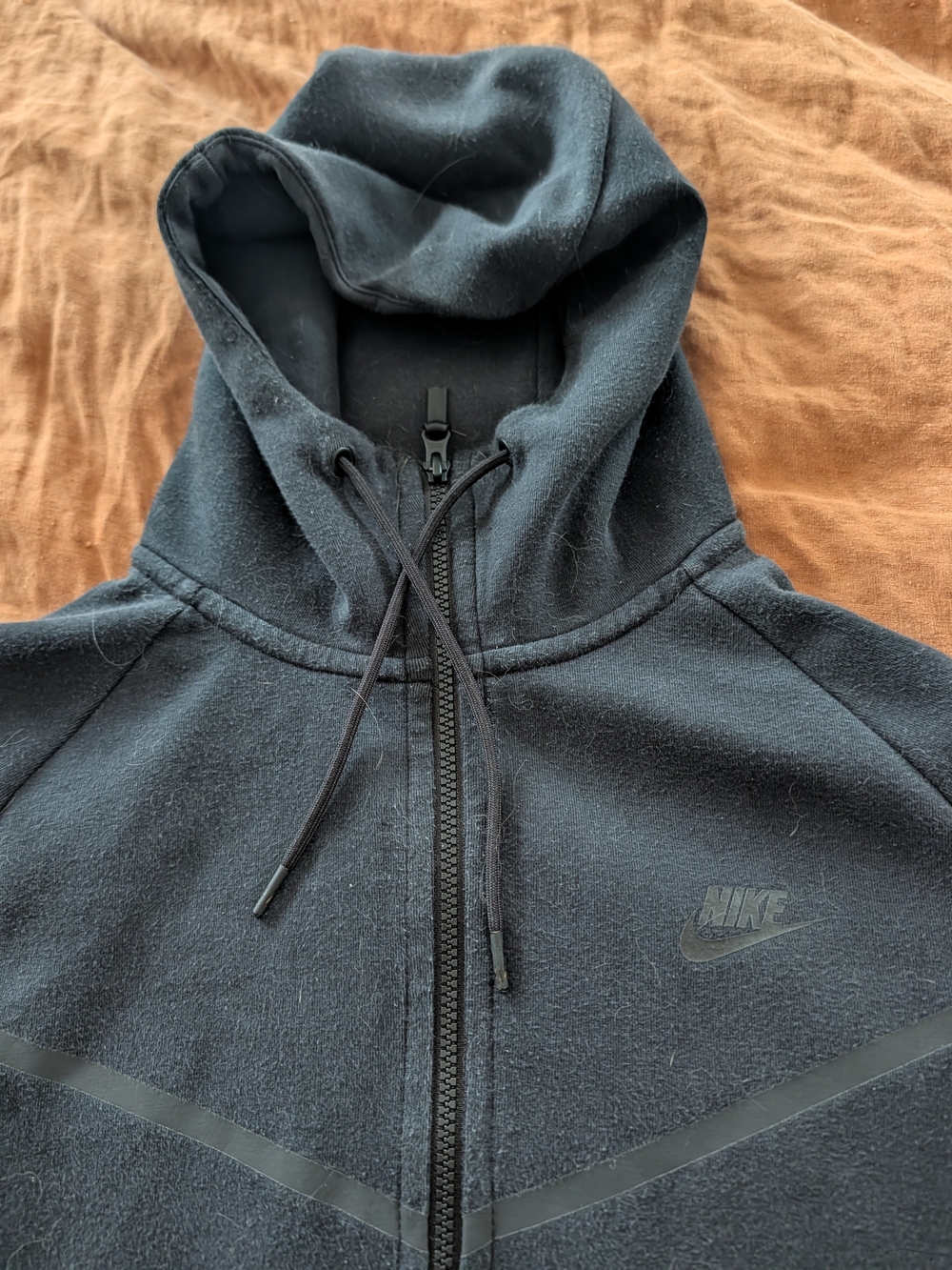 Nike Tech Fleece Windrunner Full-Zip Hoodie Black - Creed - Men's L